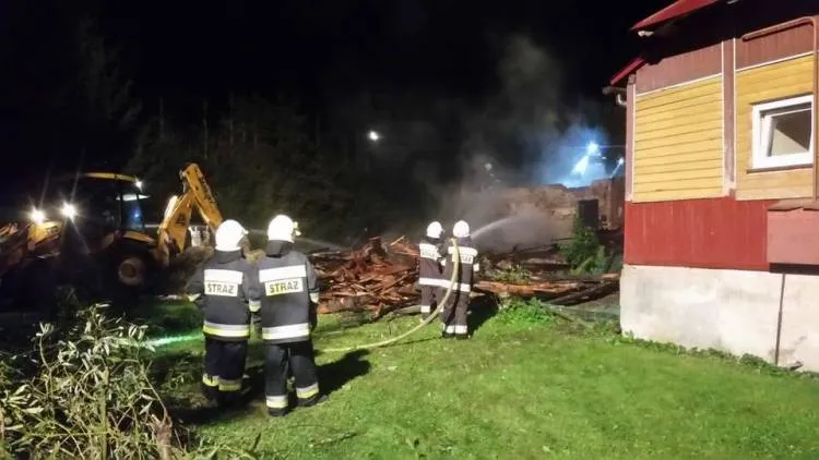 W Gródku spłonął budynek gospodarczy