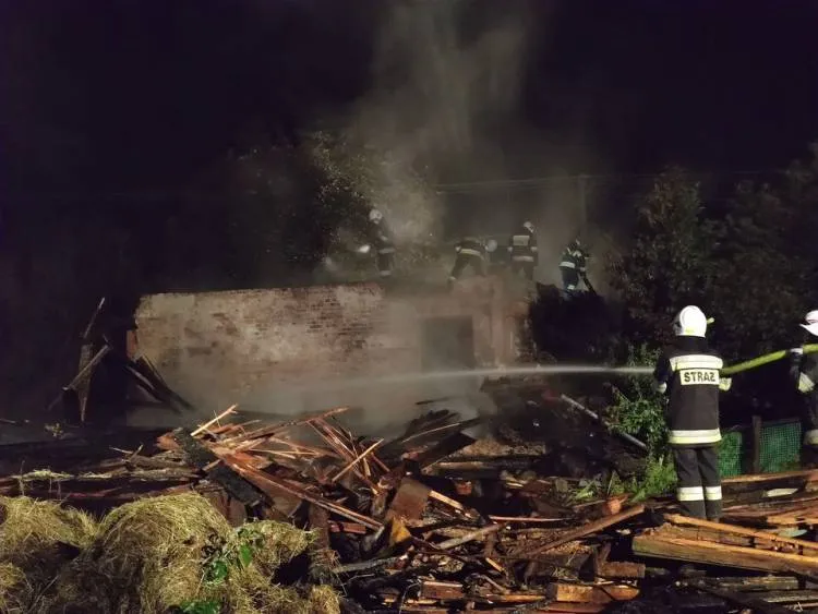W Gródku spłonął budynek gospodarczy