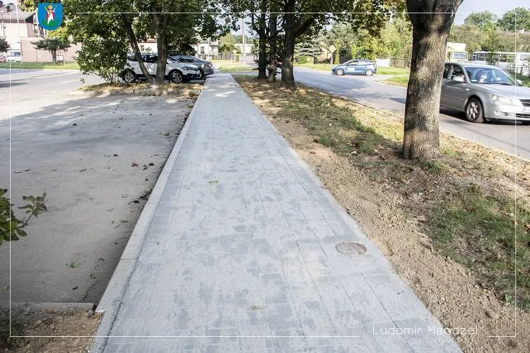 Zakończyły się prace przy budowie chodnika przy ul. Stramki oraz na ul. Kosynierów