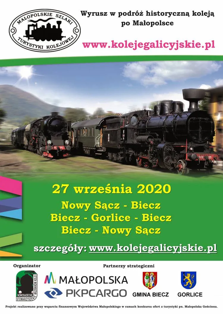 Wyrusz w podróż historyczną koleją po Małopolsce. Już w ten weekend jesienne przejazdy pociągami retro do Muszyny, Krynicy, Biecza i Gorlic