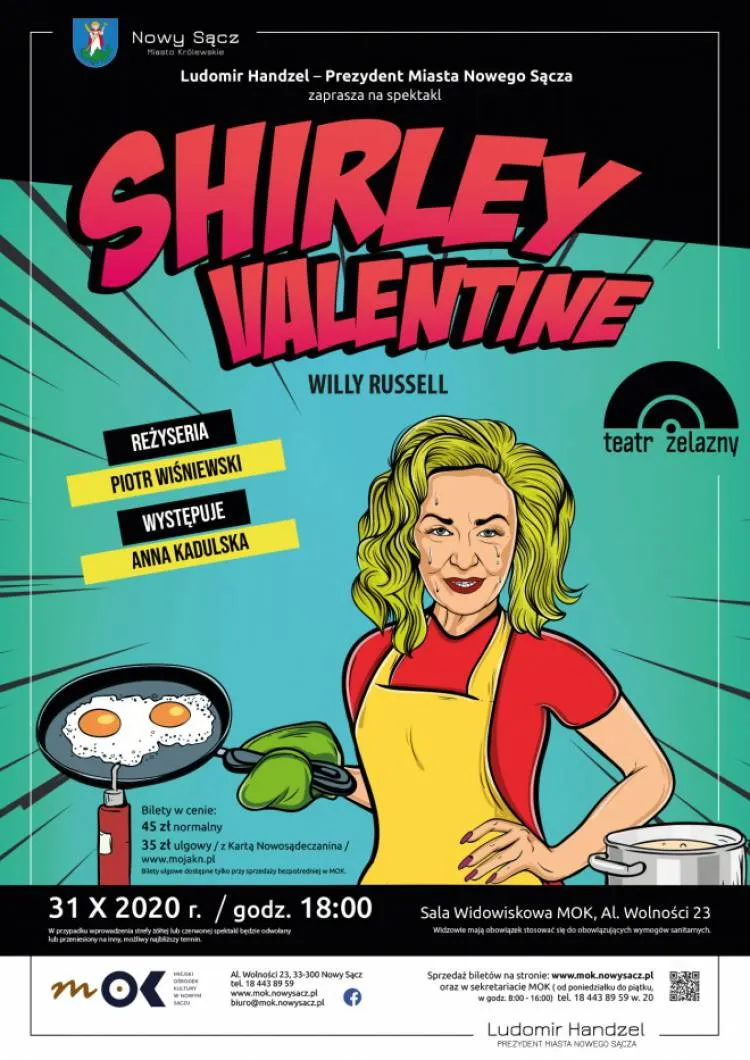 31 października w MOK spektakl "Shirley Valentine Willy Russel"