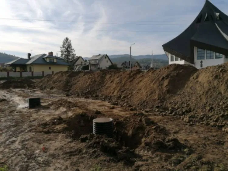 Trwają prace przy budowie parkingu w Gołkowicach Górnych