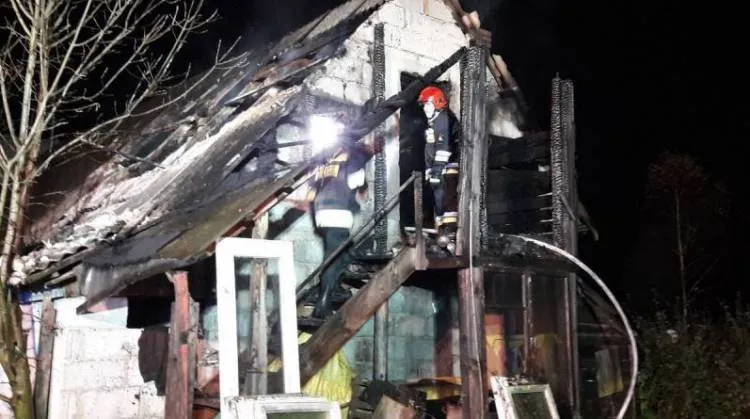 Tragiczny pożar w Maciejowej. Strażacy znaleźli spalone zwłoki mężczyzny