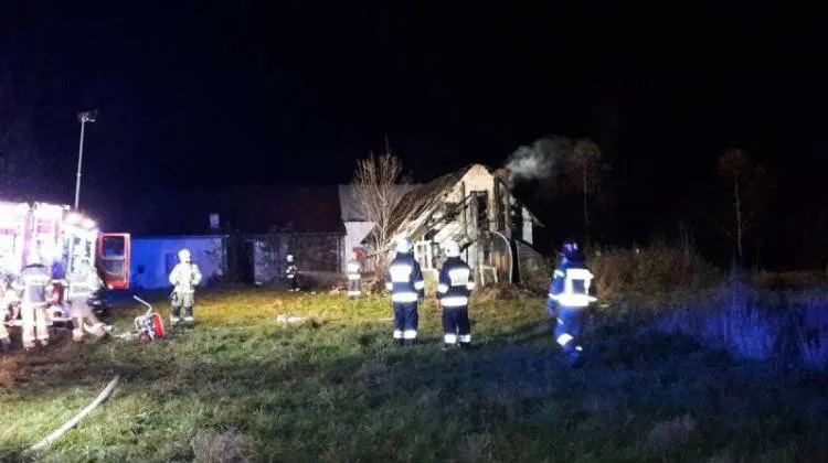 Tragiczny pożar w Maciejowej. Strażacy znaleźli spalone zwłoki mężczyzny