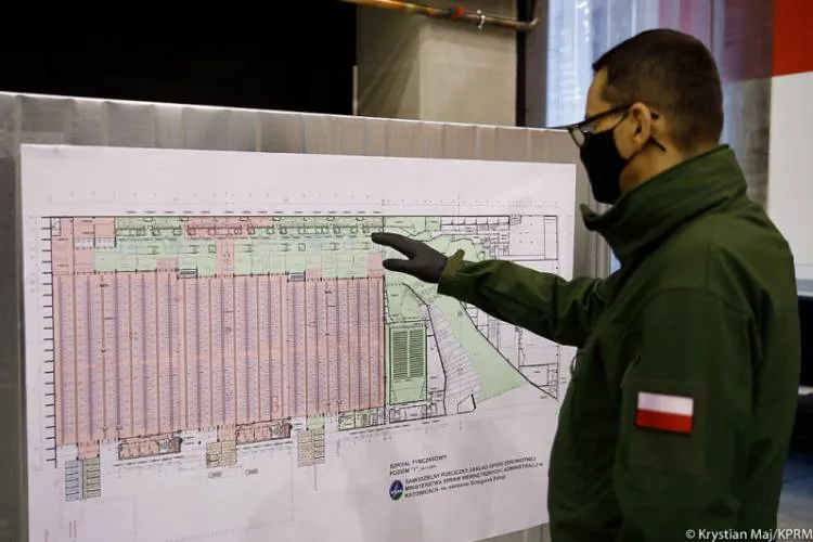 W Międzynarodowym Centrum Kongresowym w Katowicach budowany jest kolejny szpital tymczasowy