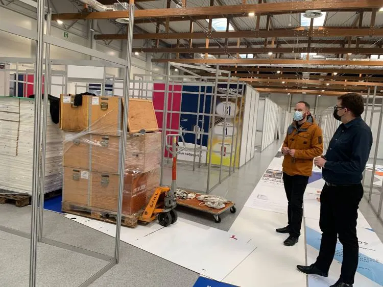 W hali Expo Targi Kraków powstaje Szpital Tymczasowy. Pomieści ponad 370 łóżek dla pacjentów covidowych