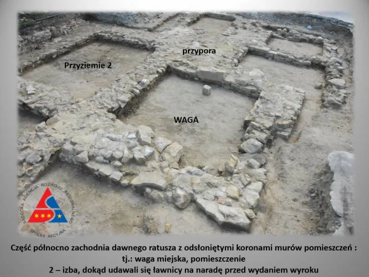 Prezentacja z badań archeologicznych ruin Starego Ratusza Nowy Sącz