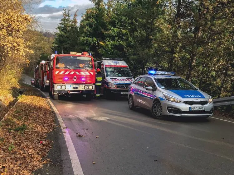 Czołowe zderzenie dwóch osobówek w Gostwicy
