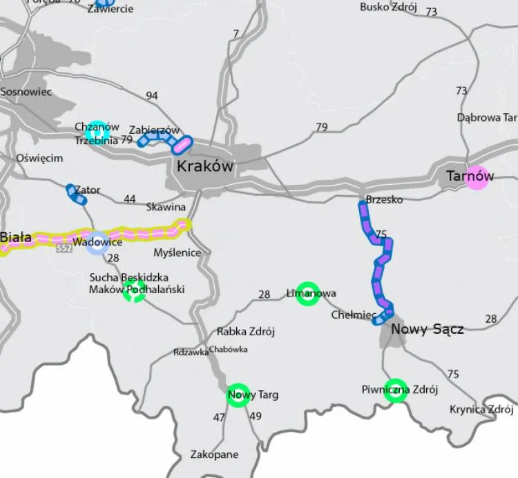 GDDKiA buduje coraz więcej dróg krajowych w województwie małopolskim