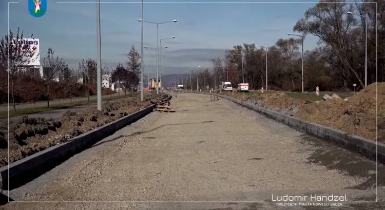 Postępują prace przy remoncie Al. Piłsudskiego Nowy Sącz
