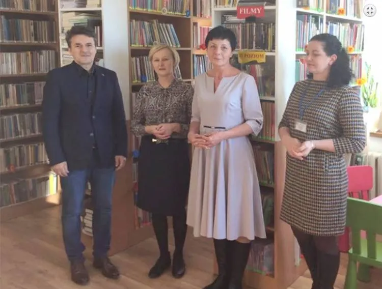 Biblioteka Publiczna w Mystkowie po remoncie