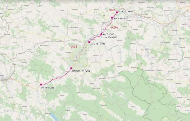 GDDKiA podpisała umowę na dokumentację rozbudowy DK28 Ropa – granica województw małopolskiego i podkarpackiego