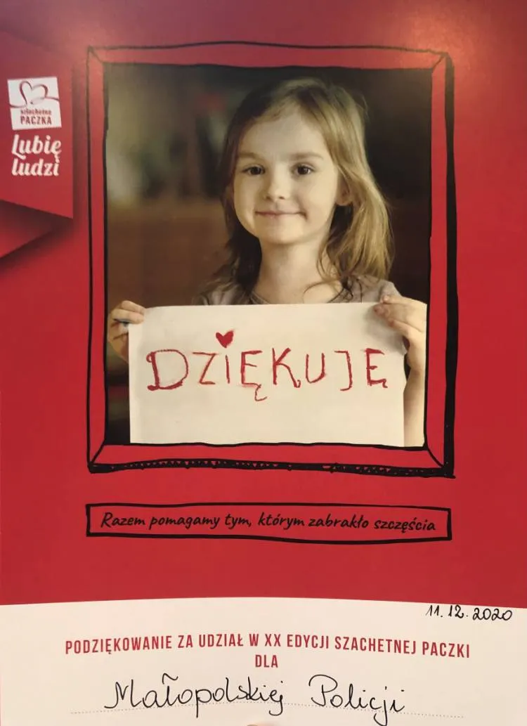 "Szlachetna Paczka" od Policjantów dla rodziny z Gorlic