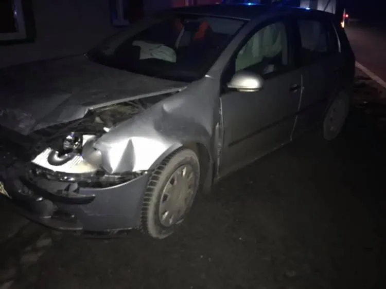 Kolizja dwóch samochodów w Maciejowej