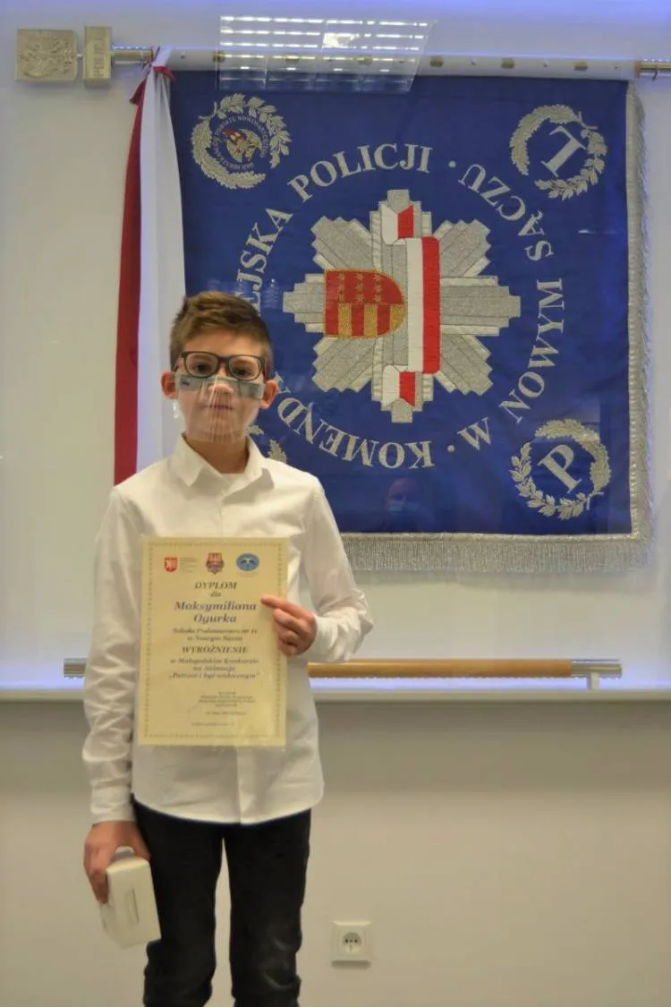 Uczeń SP nr 11 w Nowym Sączu wśród laureatów Konkursu na animację o bezpieczeństwie na drodze
