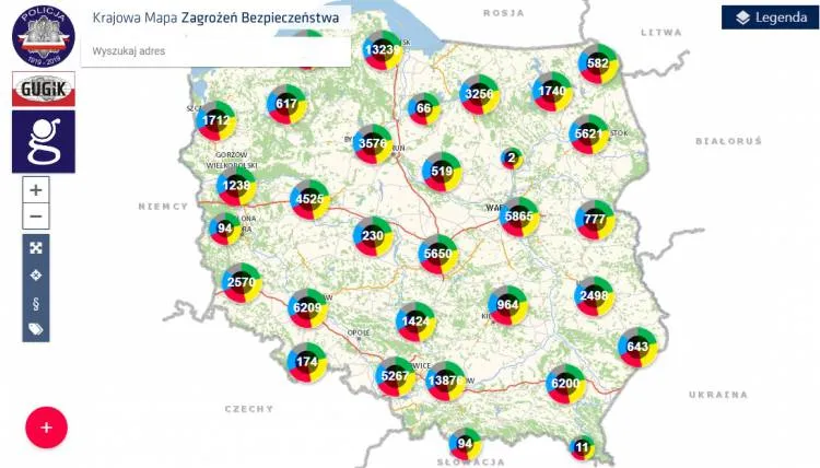 Sądecczyzna: Cztery lata funkcjonowania Krajowej Mapy Zagrożeń Bezpieczeństwa. Mieszkańcy nanieśli na nią ponad 8 tysięcy zgłoszeń 