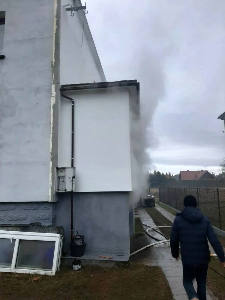 Nowy Sącz, ul Prusa: Pożar kotłowni w budynku jednorodzinnym