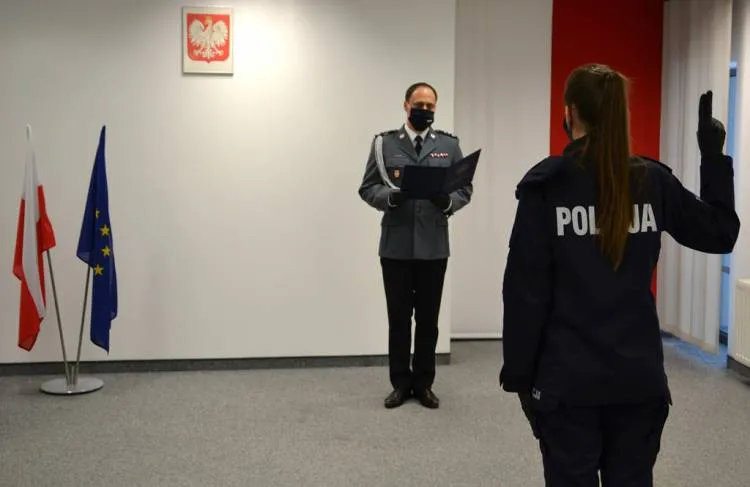Szeregi sądeckiej jednostki zasiliła młoda Policjantka