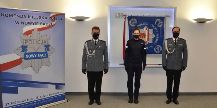 Szeregi sądeckiej jednostki zasiliła młoda Policjantka