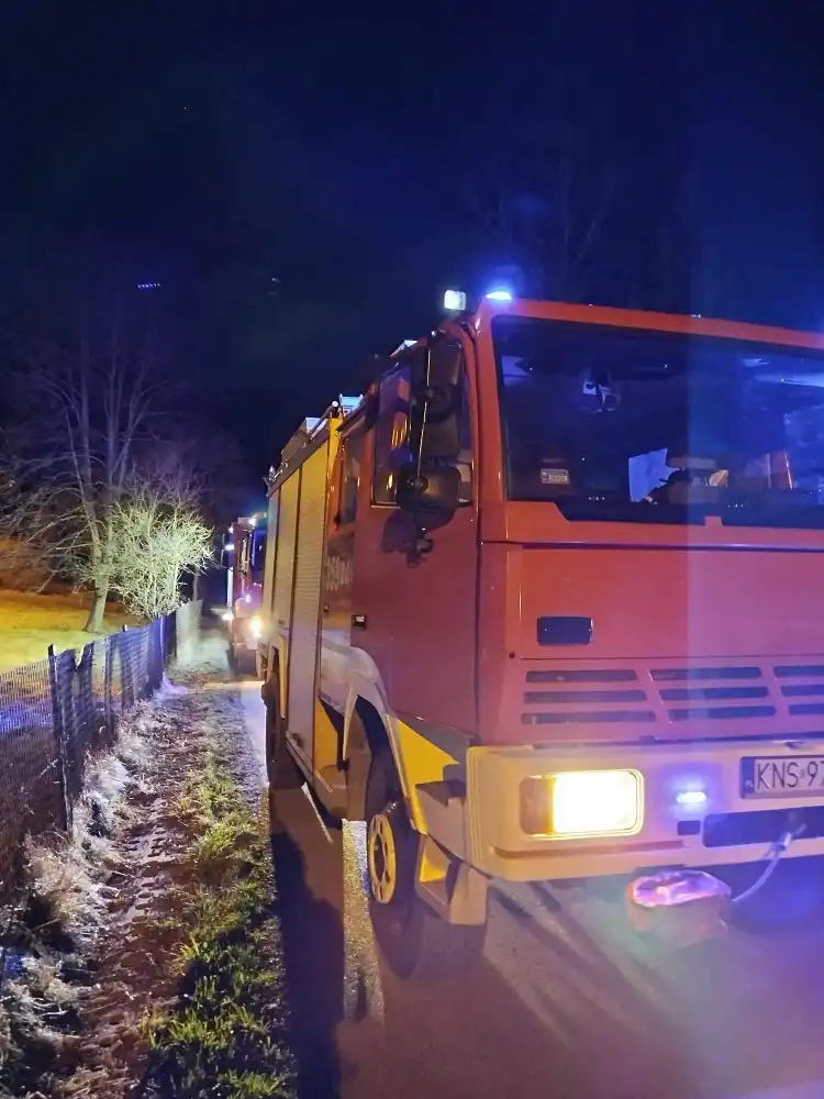 Niebezpieczna usterka gazociągu. Strażacy w akcji w Kamionce Wielkiej