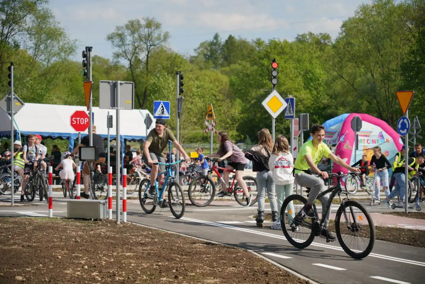 W Tymbarku otwarto miasteczko rowerowe