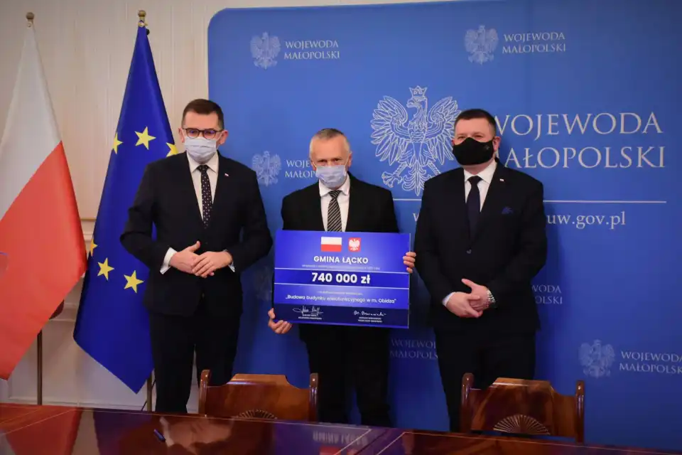 Gminy Łącko i Sękowa z dofinansowaniem z rezerwy ogólnej budżetu państwa