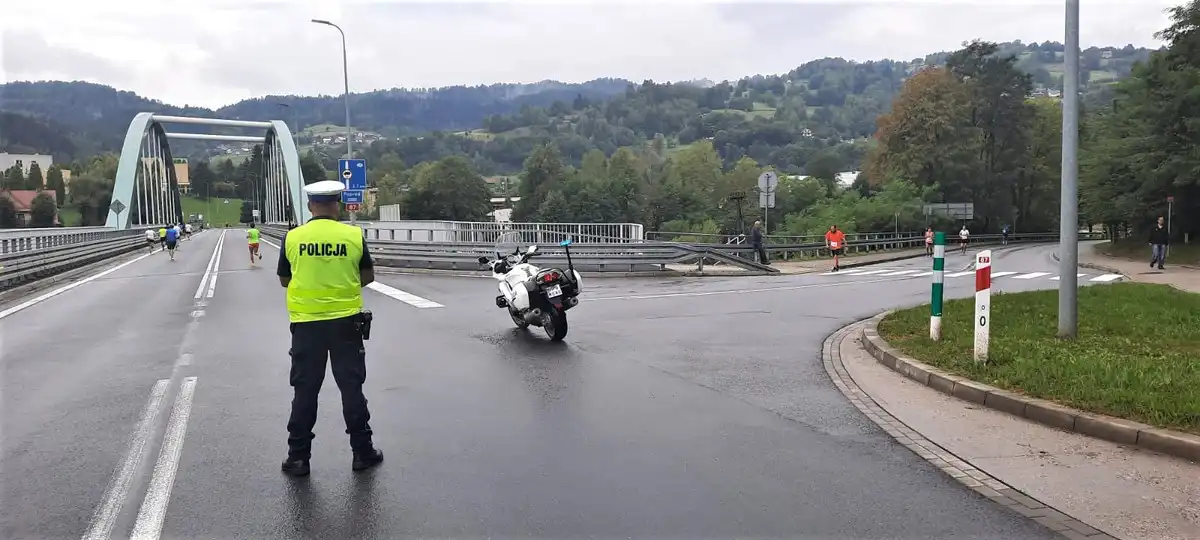 Sądeccy policjanci zabezpieczali 13. Festiwal Biegowy