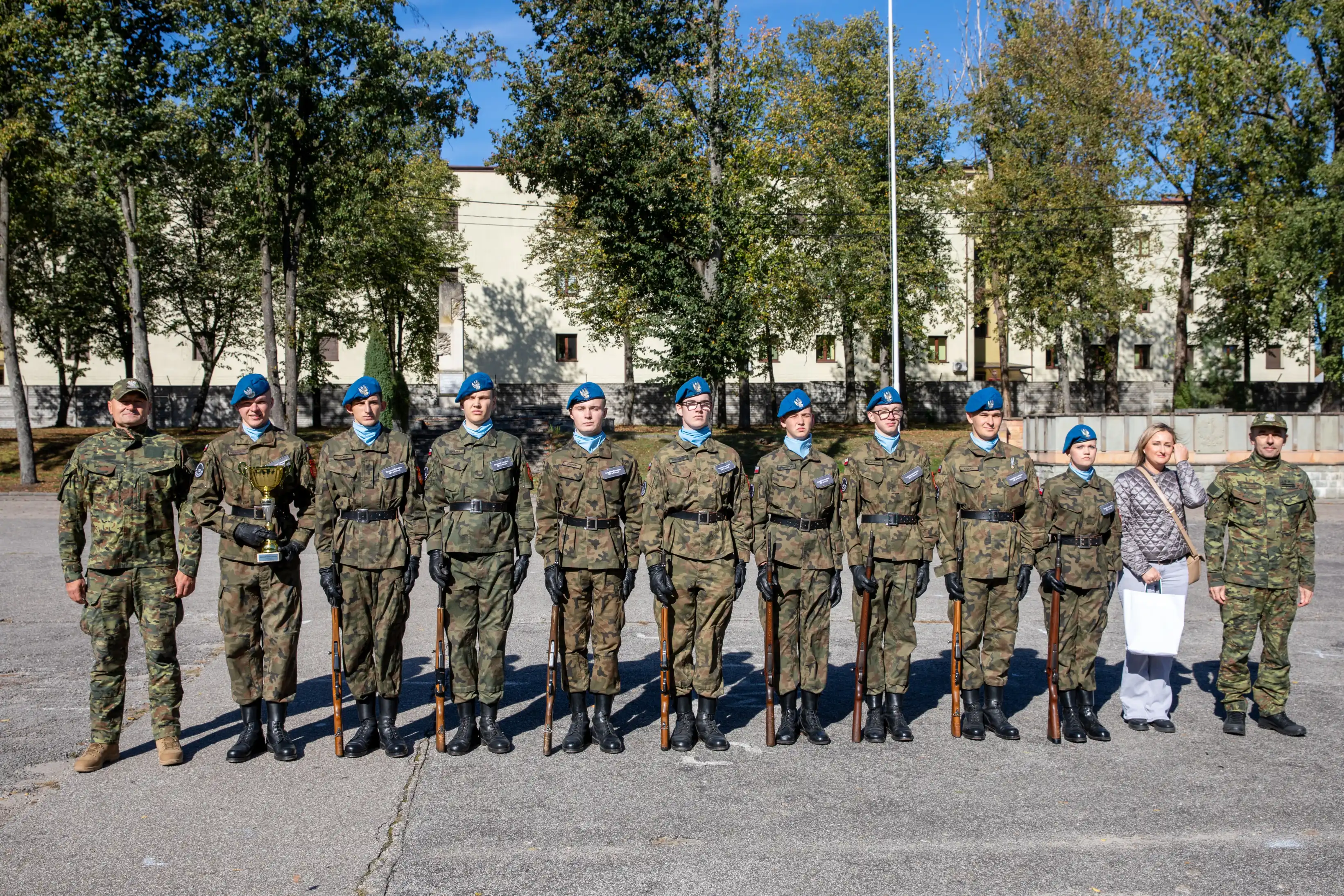 Klasa mundurowa ZDZ w finale II Przeglądu Musztry Klas Mundurowych