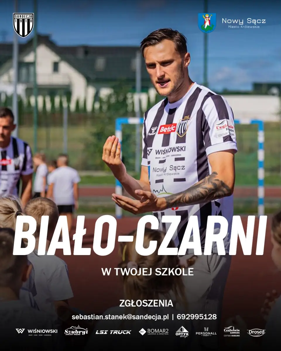 Piłkarze Sandecji odwiedzą szkoły. Futbol wychodzi do dzieci