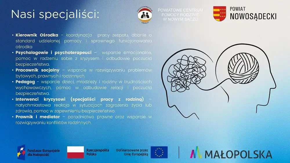 Bezpłatna pomoc psychologiczna i prawna w Nawojowej