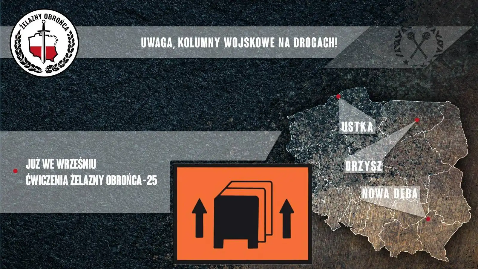 „Żelazny Obrońca-25”. Wojskowe kolumny na drogach całej Polski