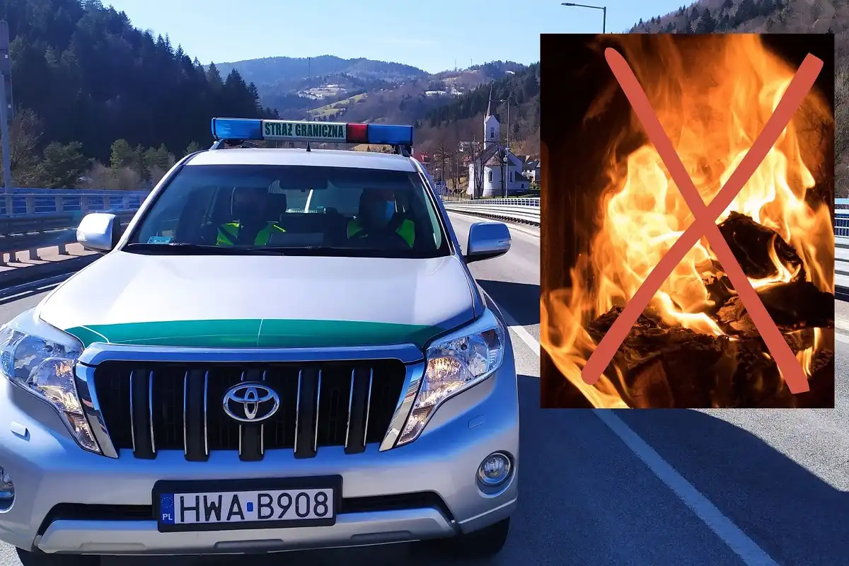Pożar w Piwnicznej-Zdroju. Szybka reakcja pograniczników uratowała życie