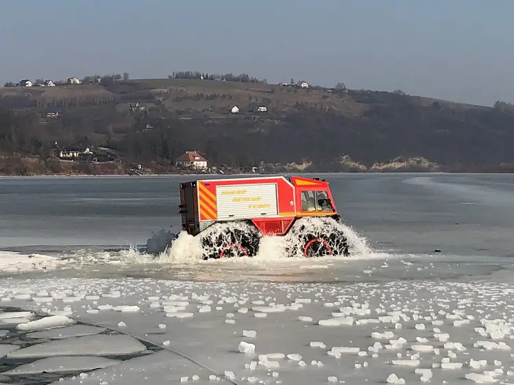 W Tęgoborzy odbyło się szkolenie z zakresu możliwości pojazdu specjalnego ATV marki SHERP