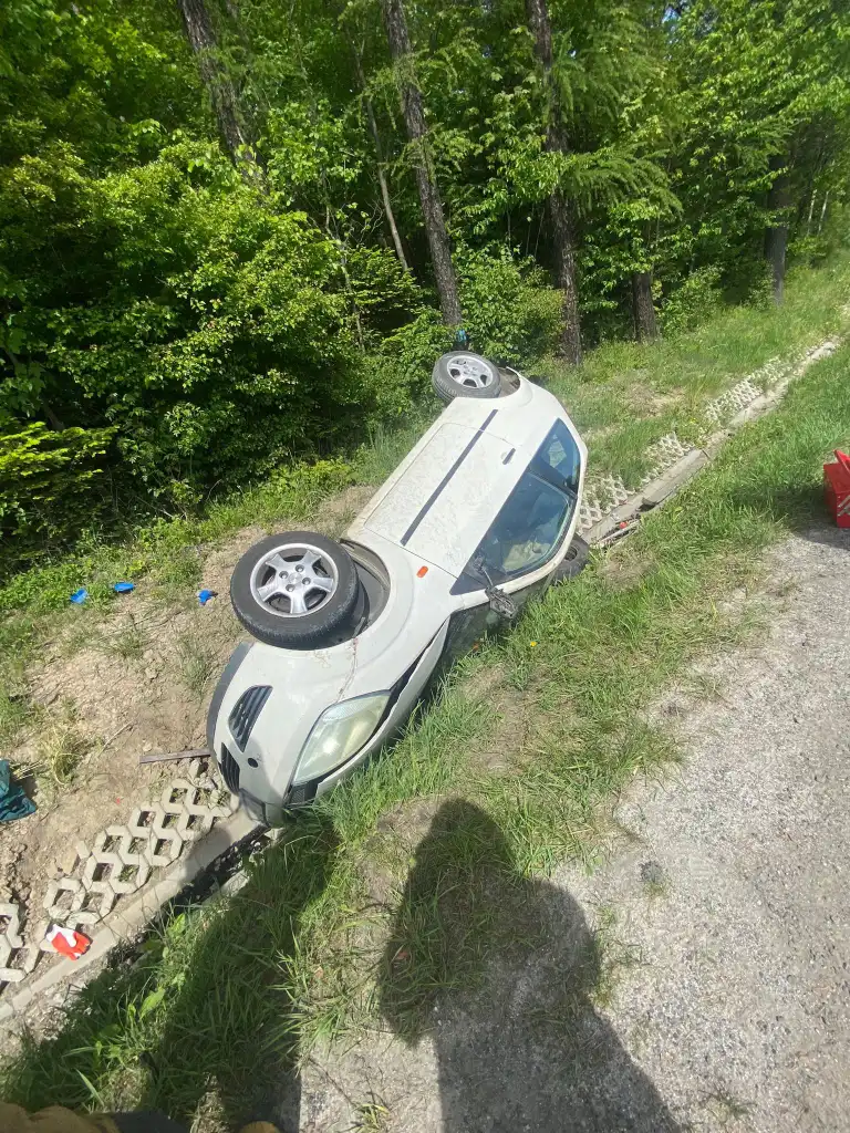 Kraksa na DK28 w Gródku