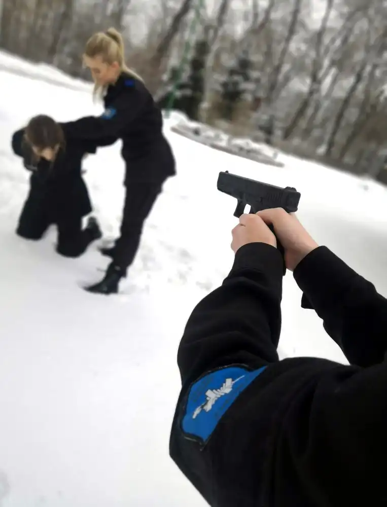 W klasie mundurowej ZS w Marcinkowicach młodzież uczy się skutecznej obrony przed agresorem