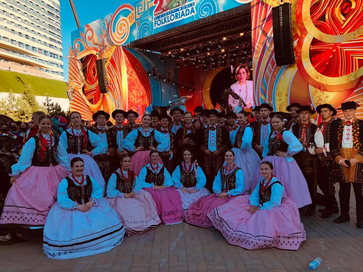 Zespół Mystkowianie reprezentował Polskę na międzynarodowej Folkloriadzie