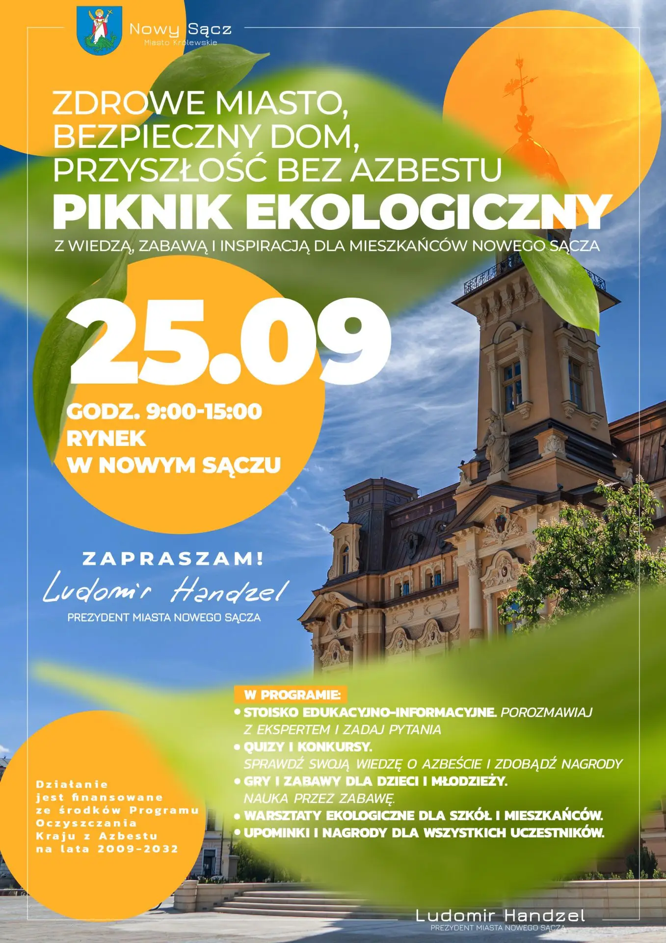 Nowy Sącz: Wiedza, porady i upominki. Piknik poświęcony azbestowi już 25 września
