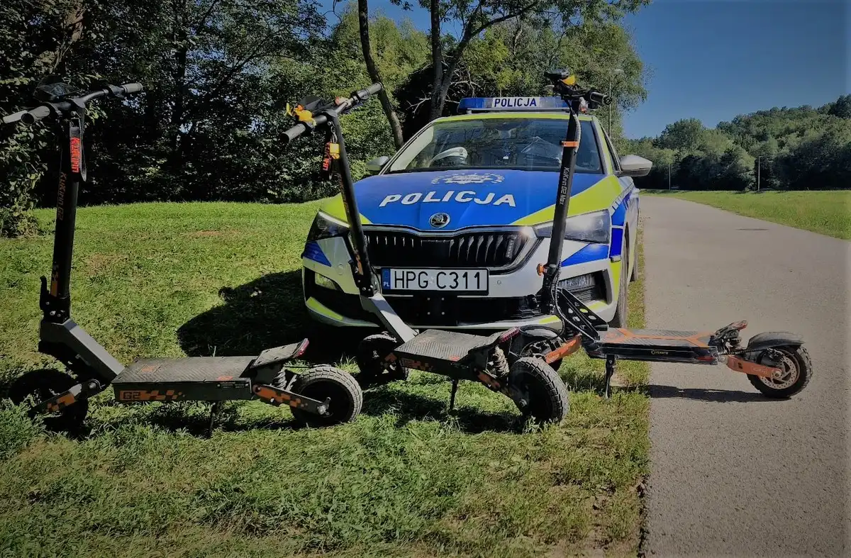 Bezpieczna jazda na dwóch kółkach i hulajnogach. Akcja limanowskiej drogówki