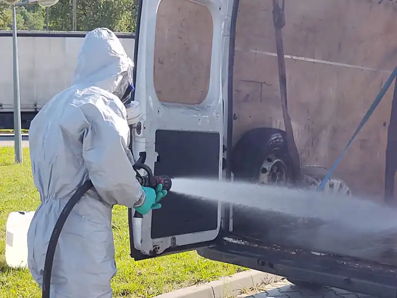 Nowy Sącz: Akcja chemiczna strażaków. Neutralizowali wyciekły kwas octowy