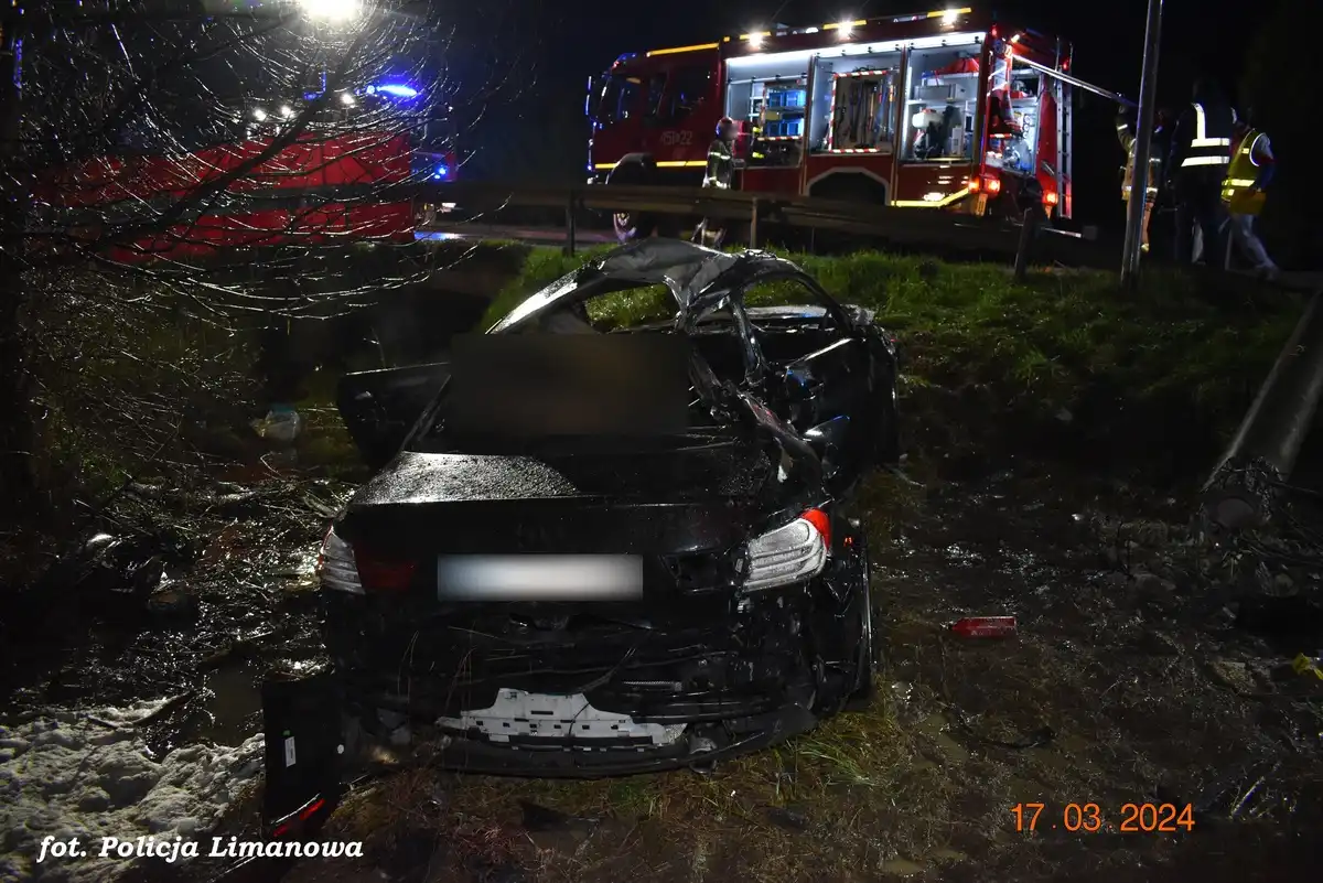 Tragiczny wypadek drogowy. Nie żyje dwóch mężczyzn