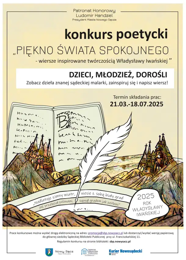 Nowy Sącz poetycko malowany. Konkurs inspirowany twórczością Władysławy Iwańskiej