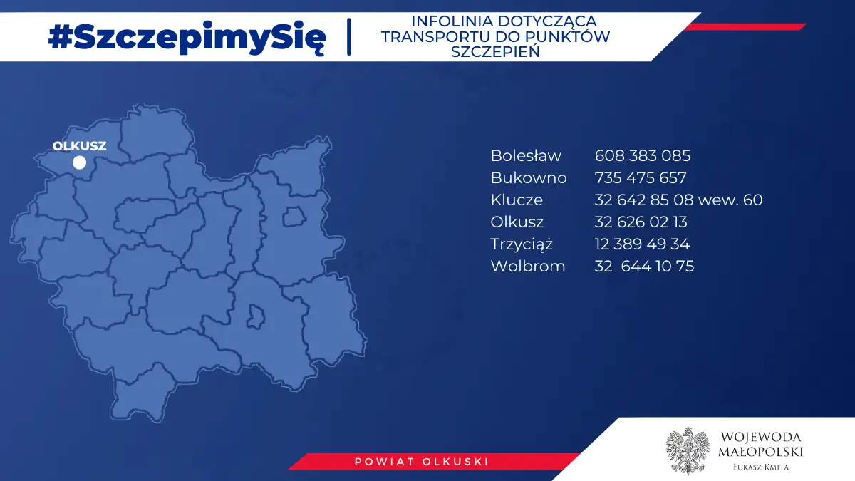 MUW: Ruszyły gminne infolinie w sprawie dowozu do punktów szczepień przeciw Covid-19