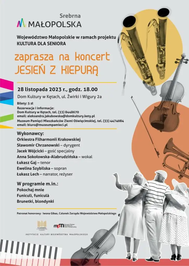 Małopolska: Wydarzenia kulturalne na najbliższy weekend i początek kolejnego tygodnia 23-29 listopada