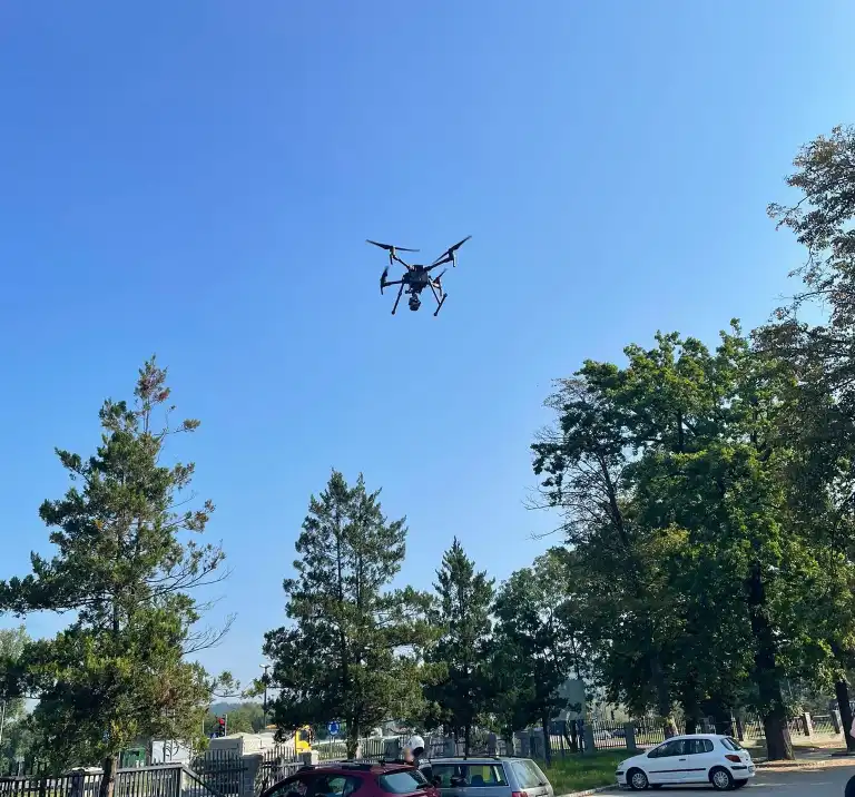 Policyjny dron nad sądeckimi ulicami