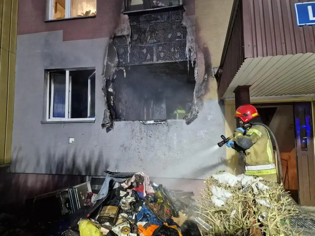 Tragiczny pożar na lwowskiej, jedna ofiara śmiertelna