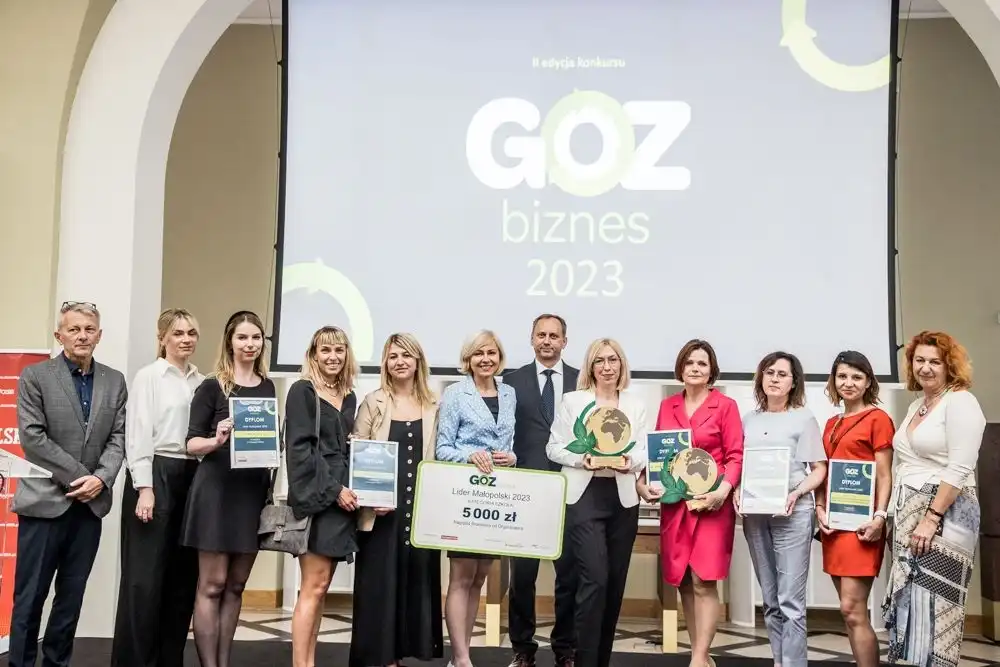 Gala konkursu „GOZ Biznes - Lider Małopolski 2023”. Nagrodzono przedsiębiorców i uczniów