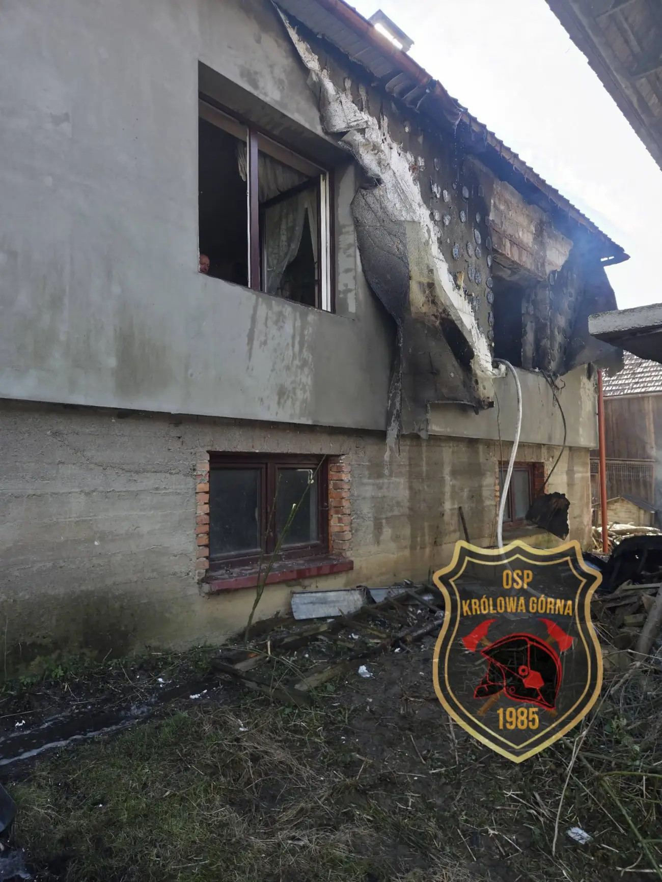 Pożar domu w Kamionce Wielkiej. Akcja kilku jednostek