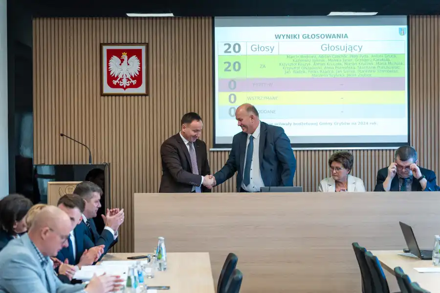 Budżet Gminy Grybów na 2024 rok jednogłośnie uchwalony