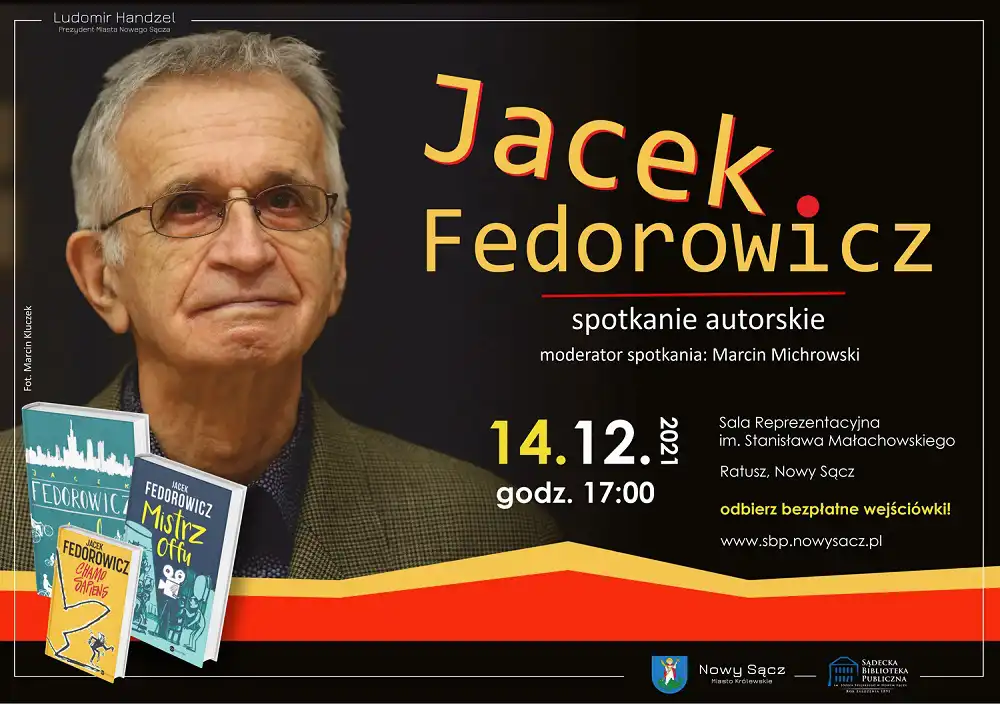 Spotkanie autorskie z Jackiem Fedorowiczem w nowosądeckim ratuszu