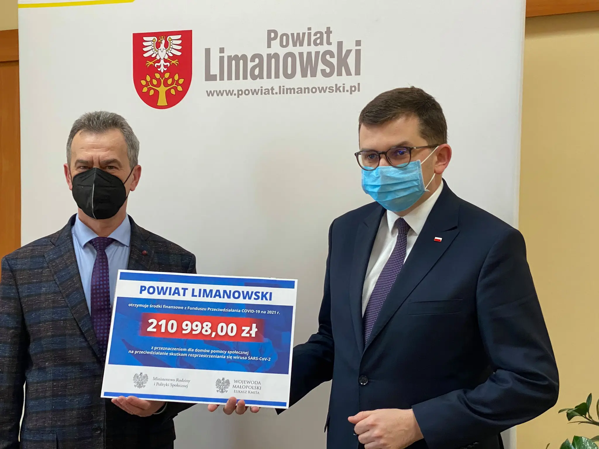 Wojewoda małopolski Łukasz Kmita z wizytą na Limanowszczyźnie